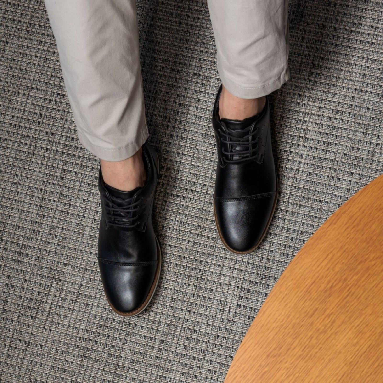 Sapato Masculino Oxford Santiago Confortável Sapato Masculino Social Brogue
