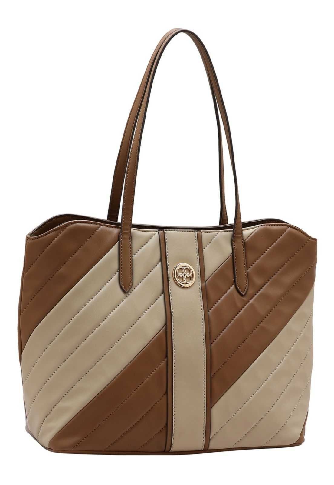 Bolsa Feminina Chenson Matelassê Diagonal 3485247 Marrom