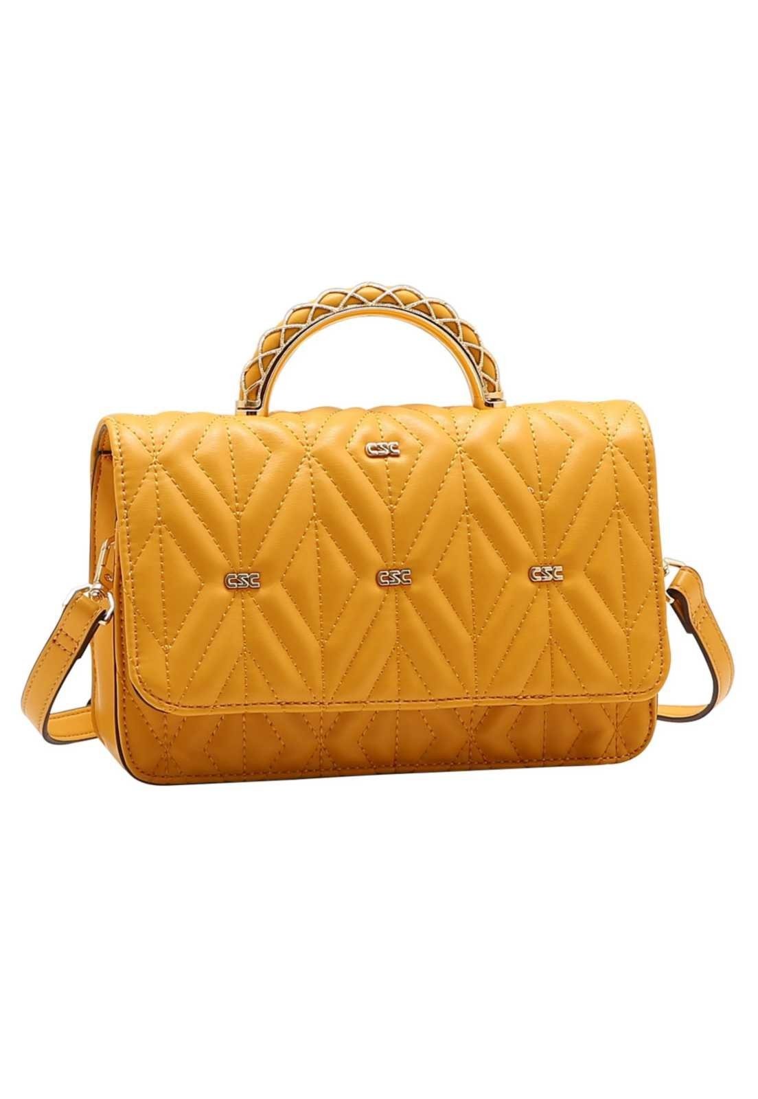 Bolsa Feminina Chenson Mão New Matelasse 3485835 Amarelo