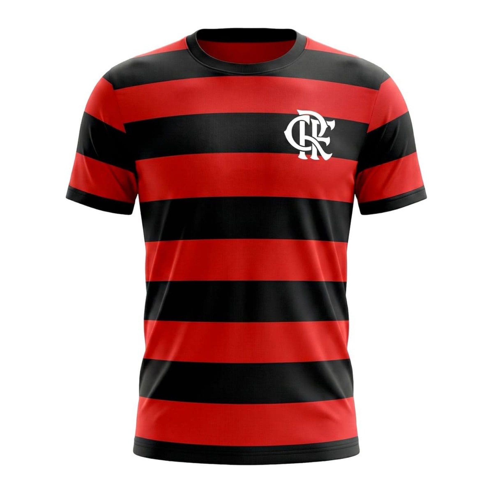CAMISA FLAMENGO HOME - MASCULINA ADULTO VERMELHO/PRETO