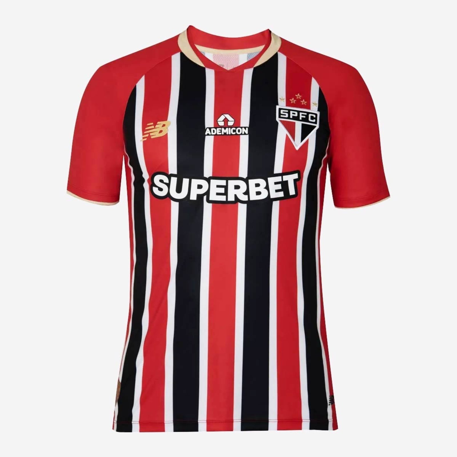 Vista 3 Camisa New Balance São Paulo II 2025 7 Lucas branco New Balance branco