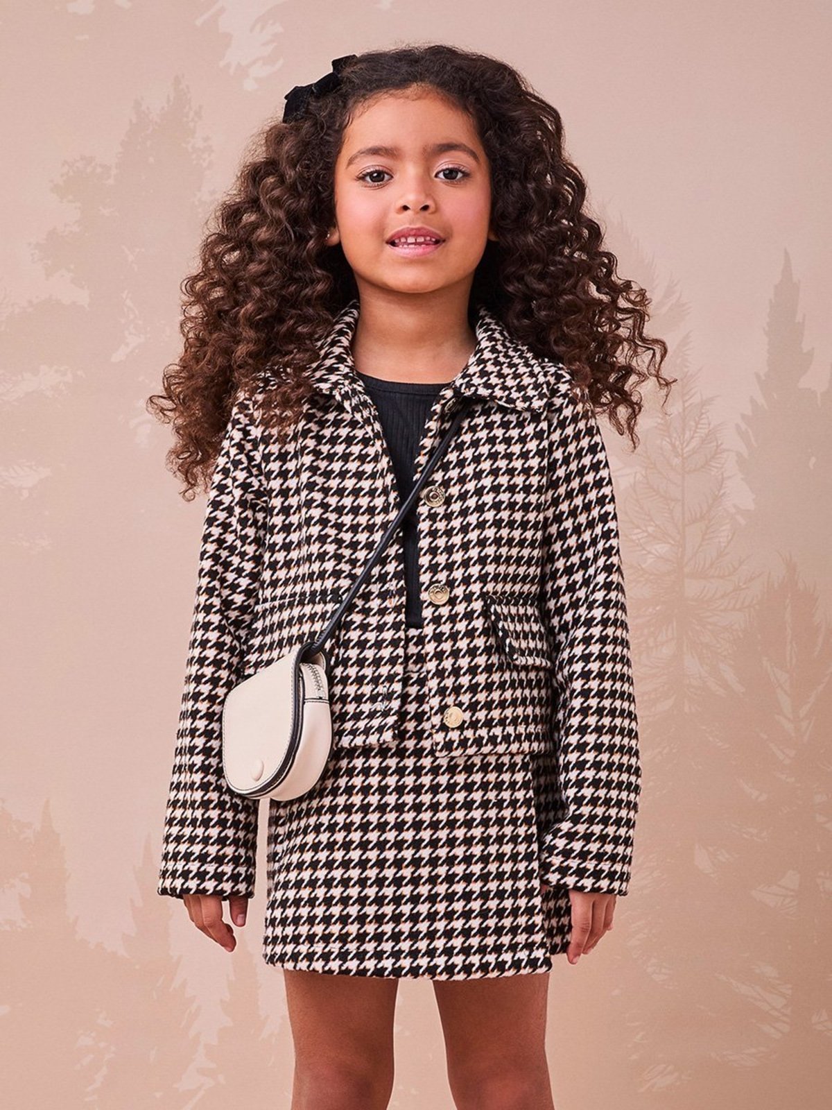 Infantil - Casaco de Tweed Pied Coq