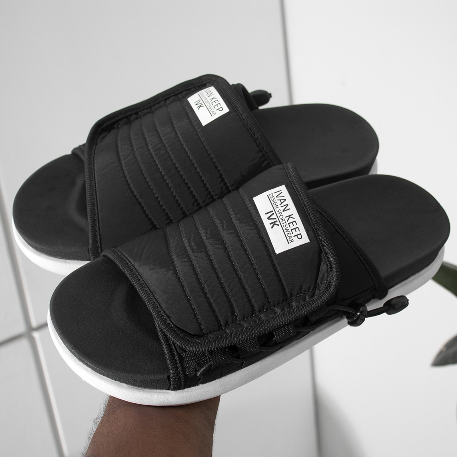 Chinelo Masculino Slide Nuvem Anatômico Macio Leve Confortável Preto