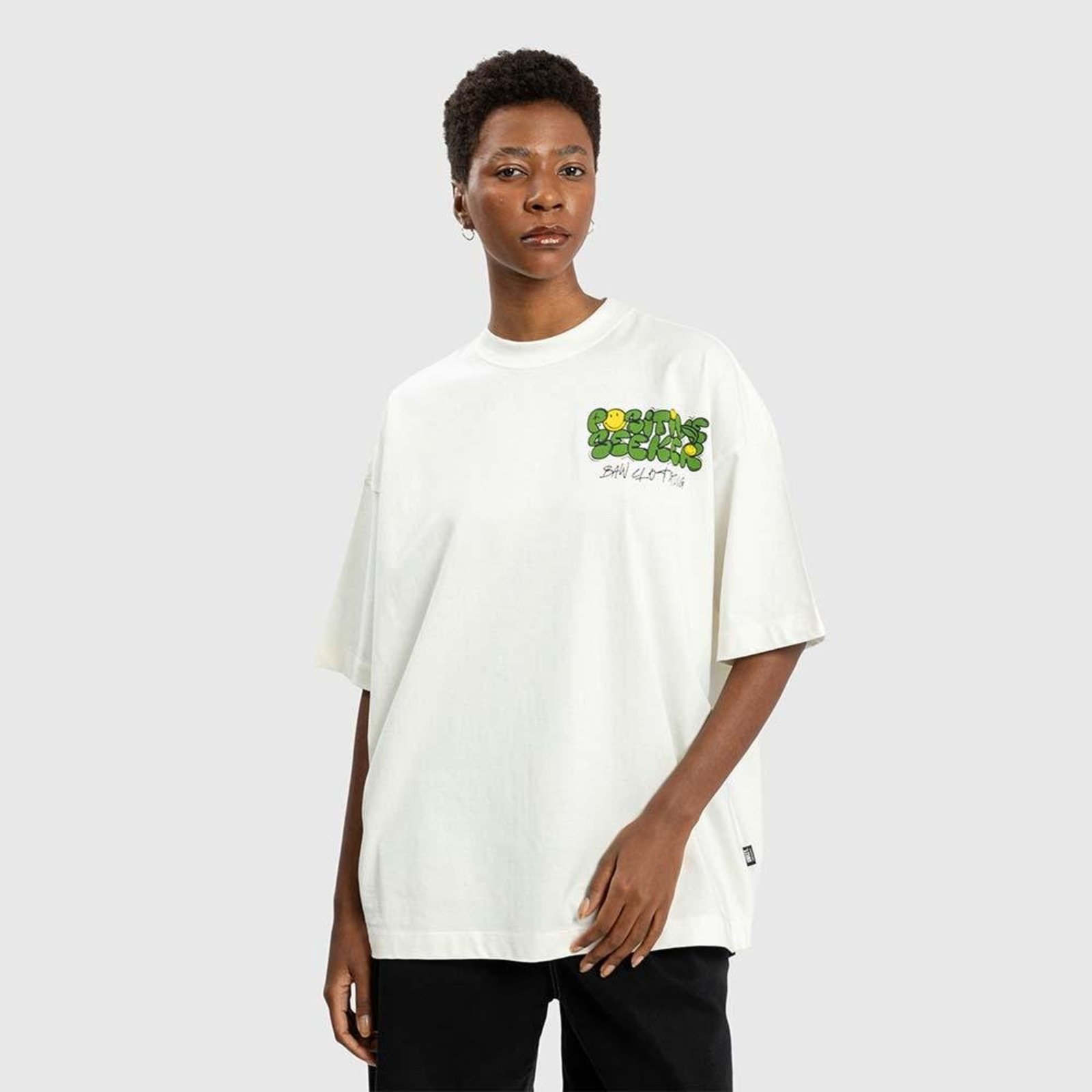 CAMISETA NEW OVER BAW X SMILEY GROW Off-white
