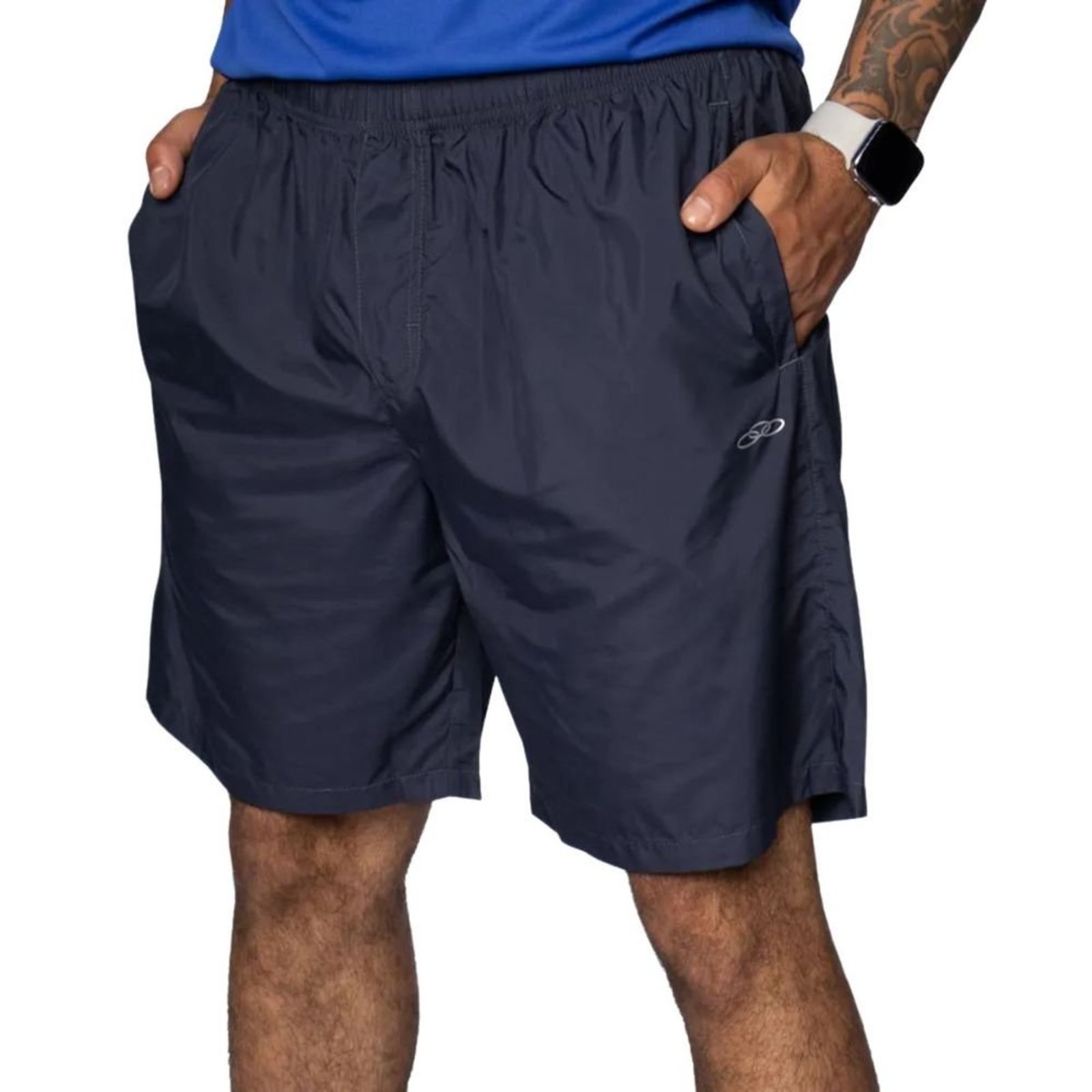 Short Masculino Longo Olympikus Essential Azul