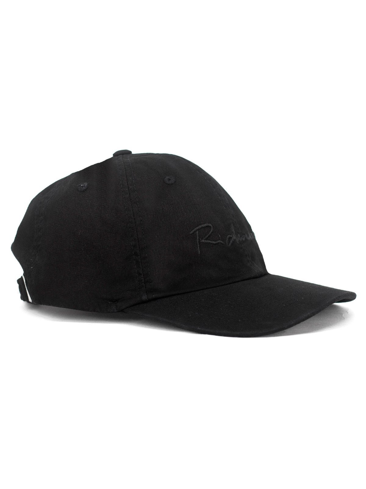 Boné Richards Manuscrito Rabisco Raven Husk Algodão Regulável Aba Curva Preto