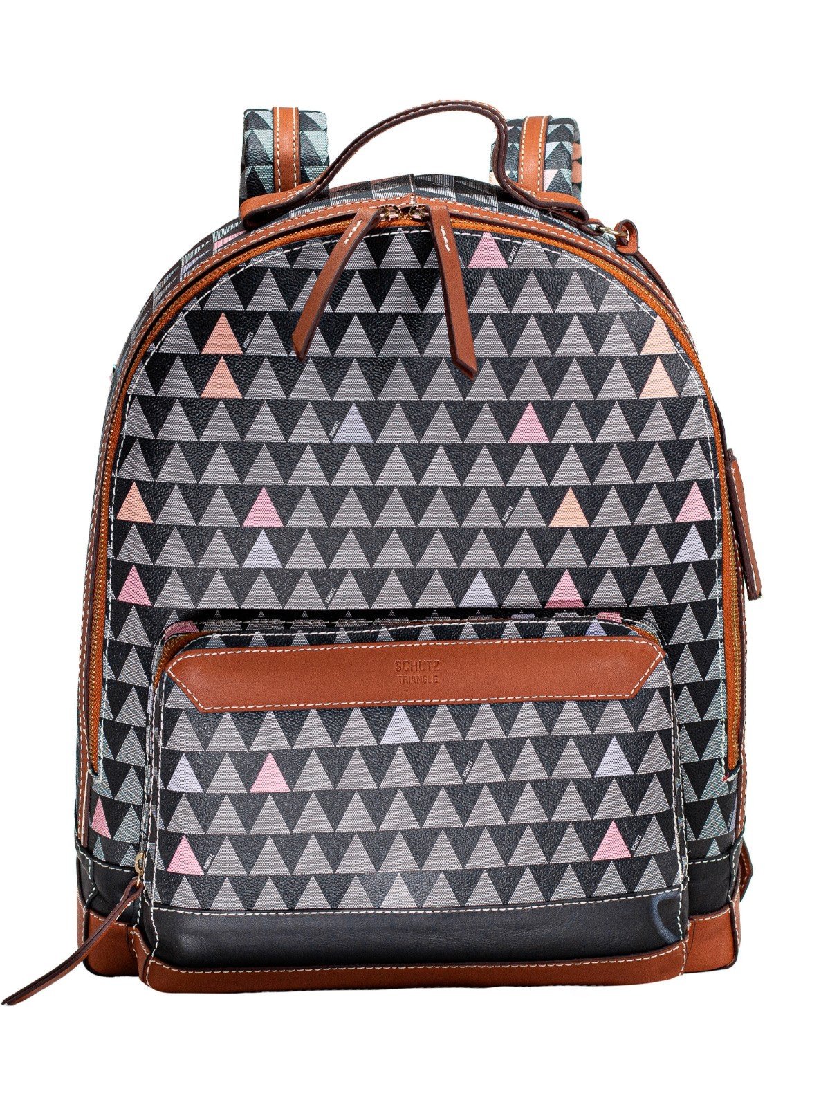 Mochila Feminina Schutz New Triangle Jenny Casual Executiva Resistente Preto Black Triangle