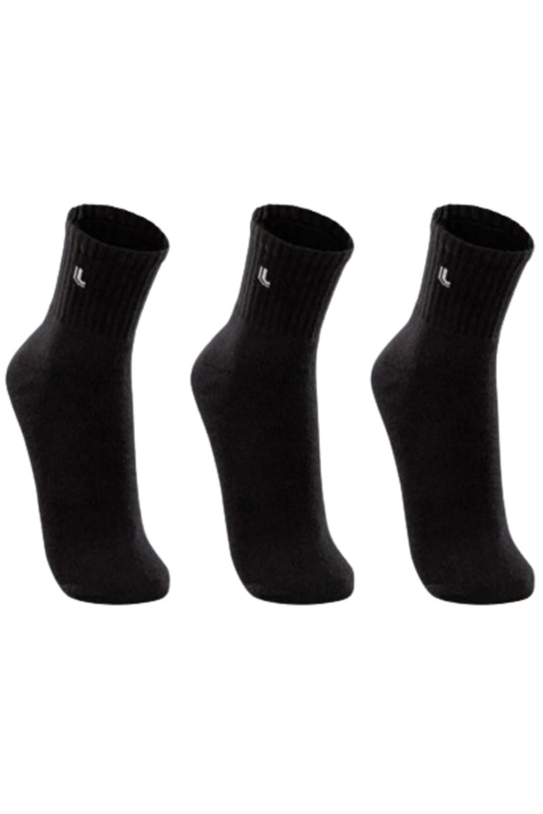Vista 2 Kit 3 Pares de Meias Cano Médio Esportiva Walk Lupo branco Lupo branco