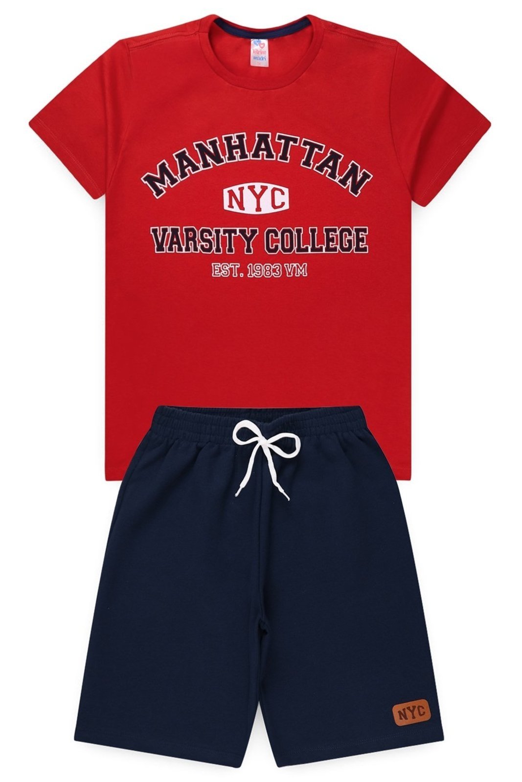 Infantil - Conjunto Juvenil Verão Masculino Manhattan College