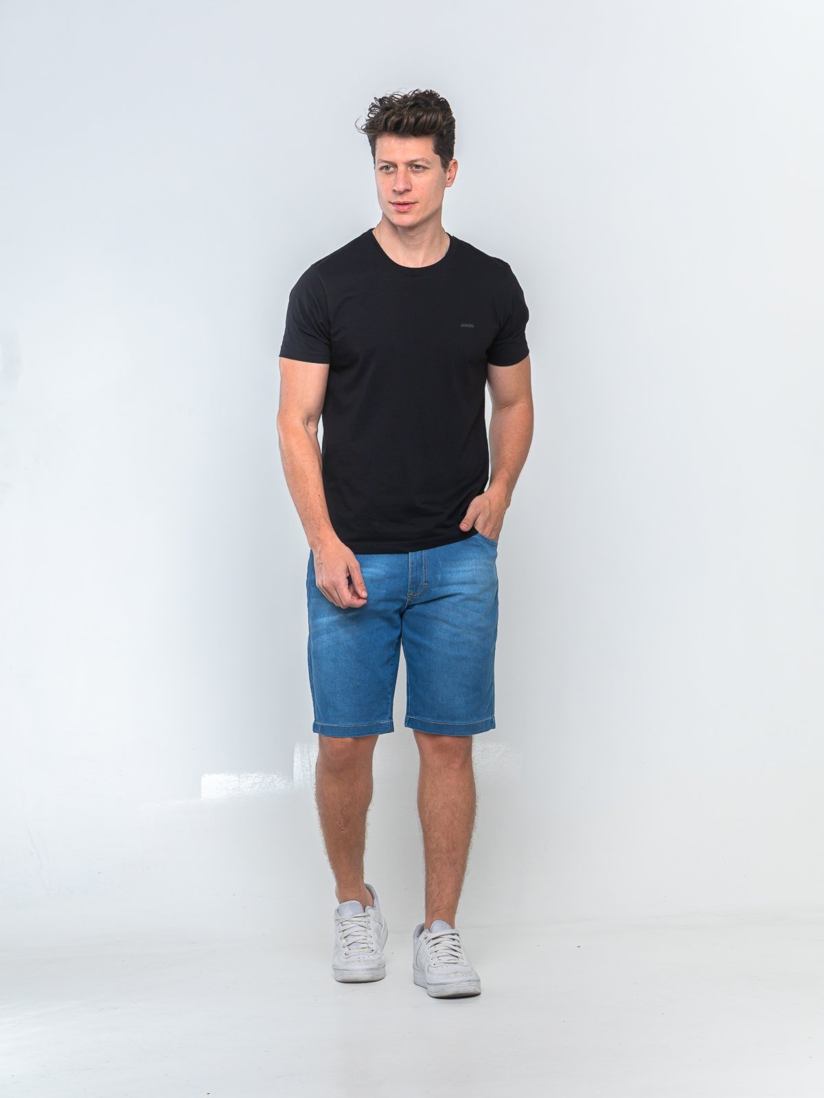 Bermuda Jeans Masculina Tempo Habil Fashion