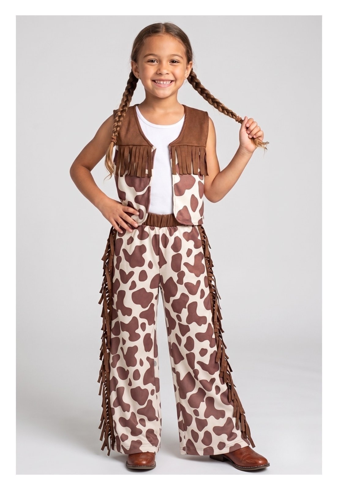 Infantil - Conjunto Bem Vestir Feminino Cowgirl