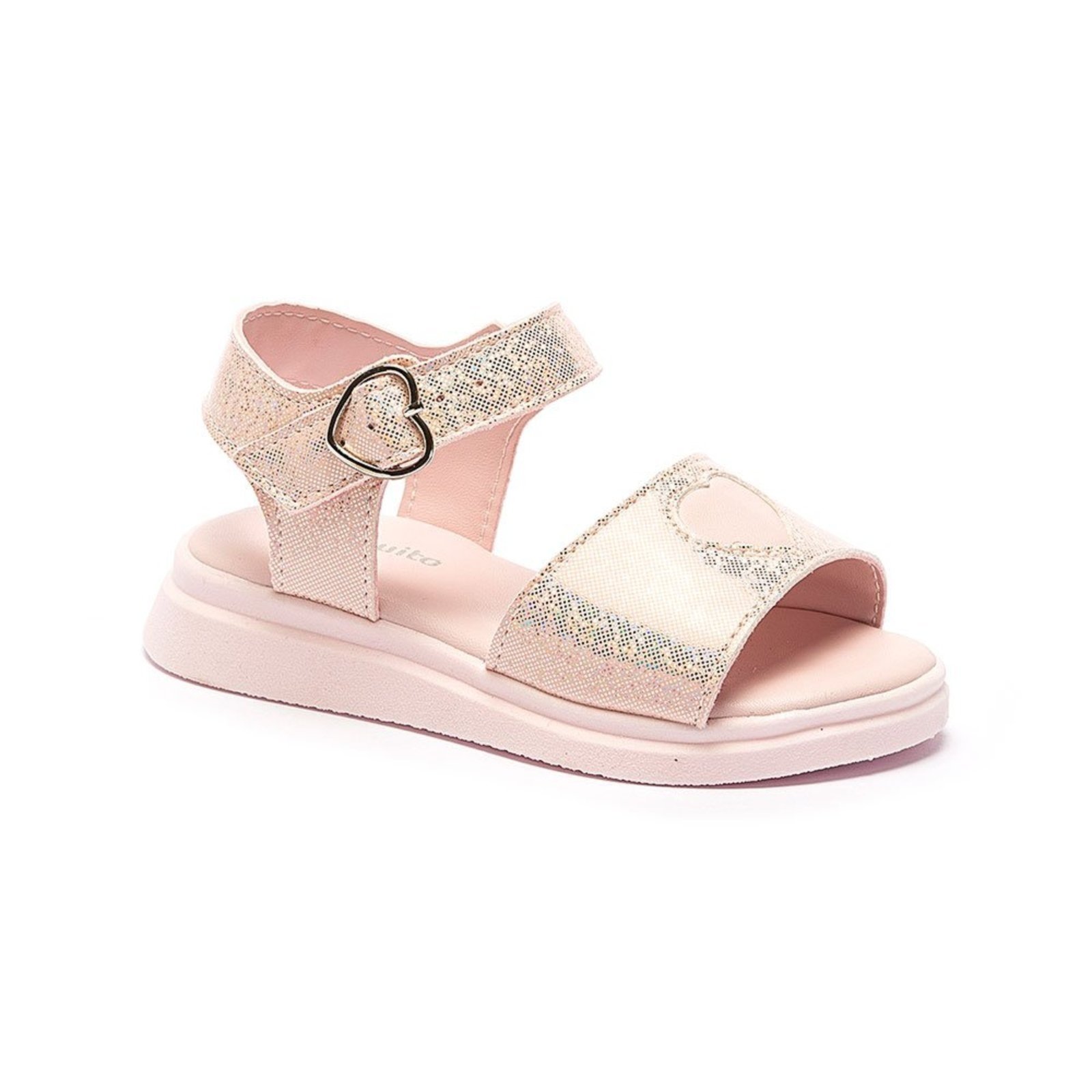 Infantil – Sandália Menina Fivela Coração Pequito