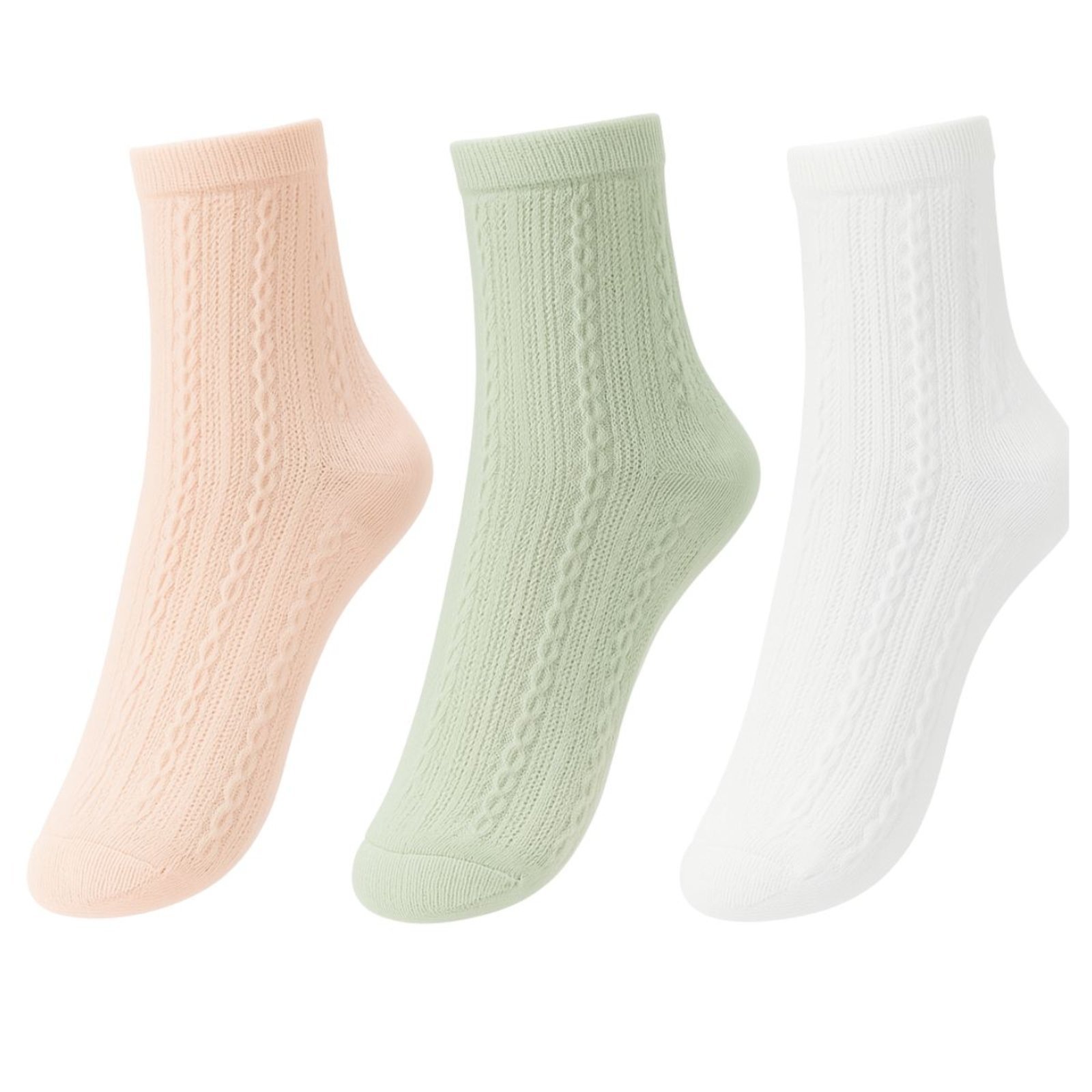 Kit Com 3 Pares de Meias Feminina Selene