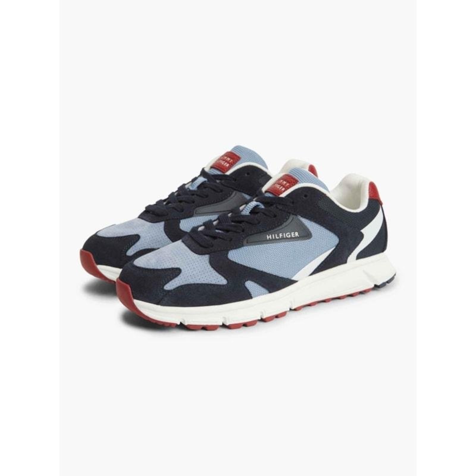 Tênis de Camurça Outdoor Runner Mix Azul Marinho