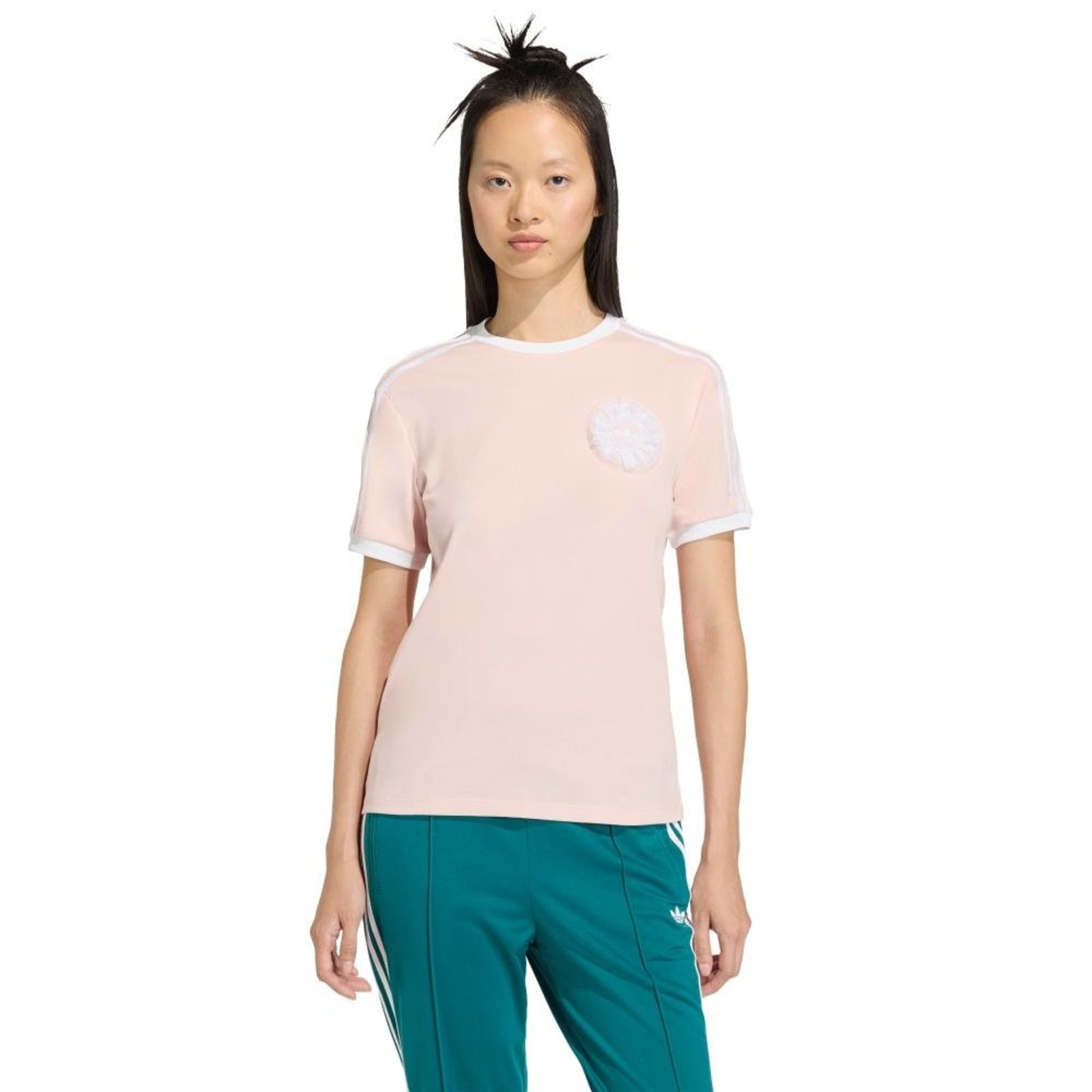 Camiseta adidas ORIGINALS LACE BRANDING PV adidas Originals Rosa