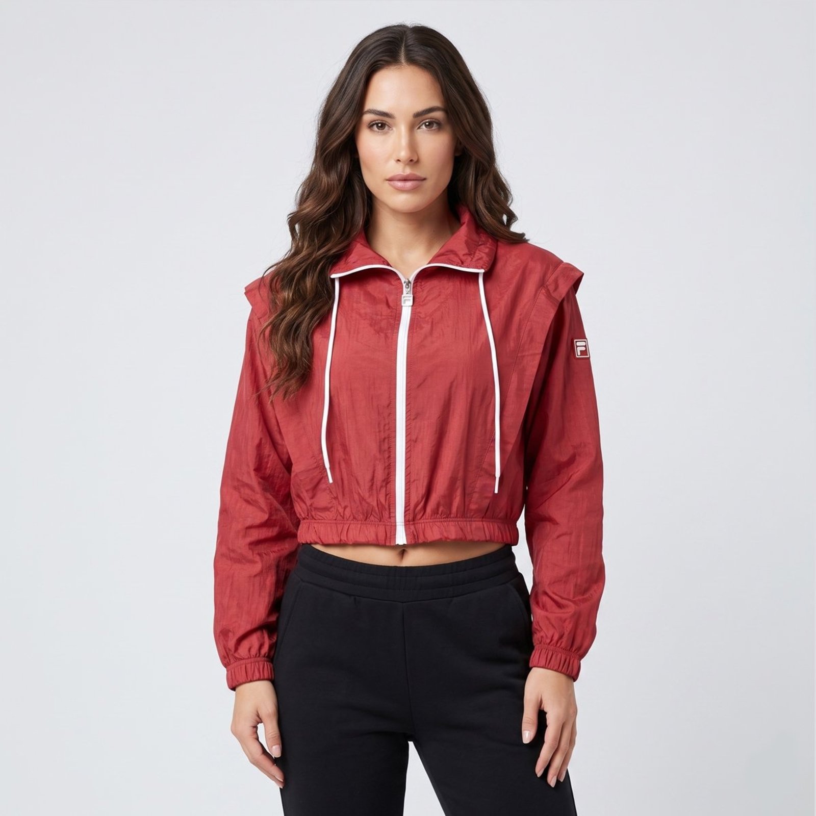 Jaqueta Fila Nylon Classic Sports Feminina Vermelha