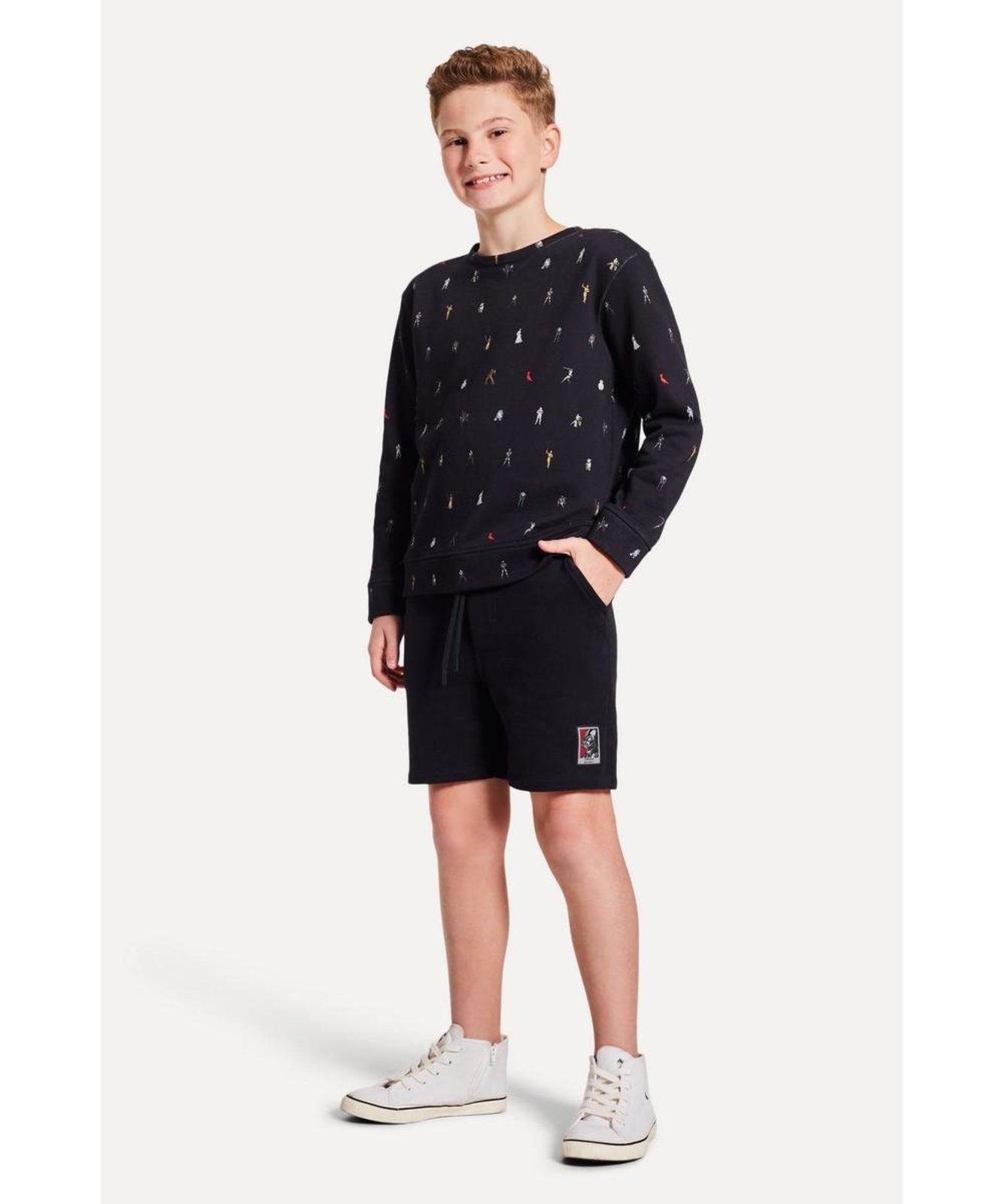 Infantil - Bermuda Moletom Tp Darth Vader Reserva Mini
