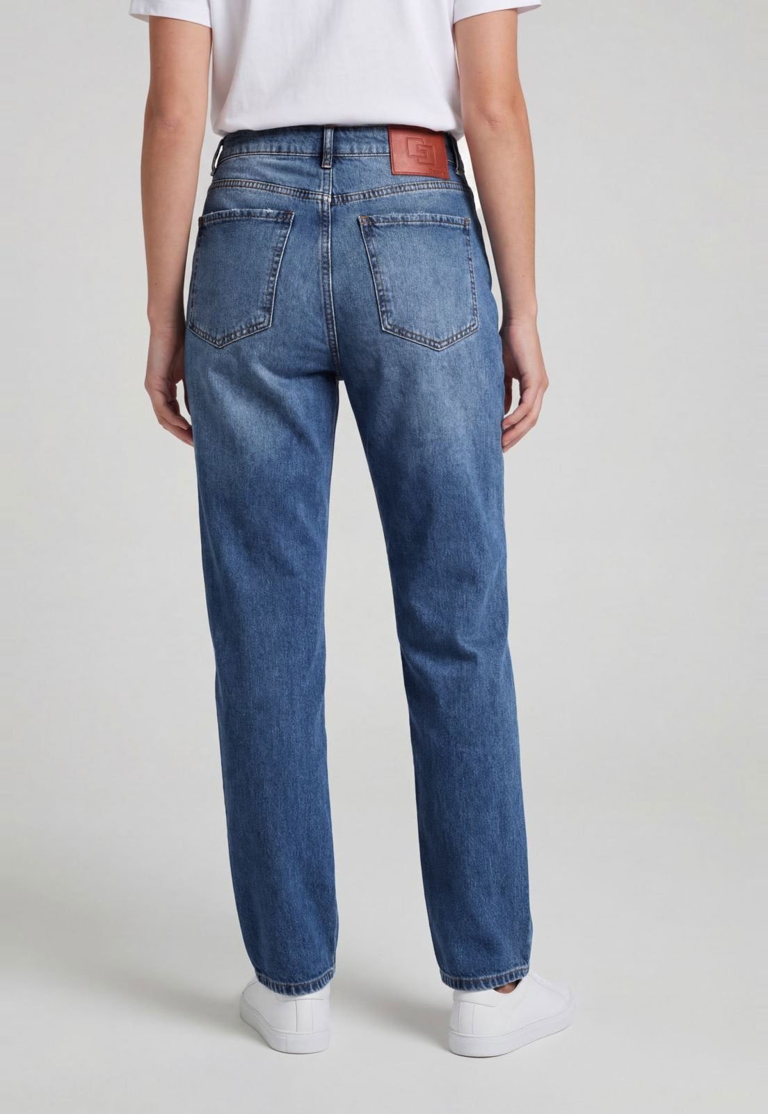 Vista 3 Calça Feminina Colcci Cintura Alta azul Colcci azul