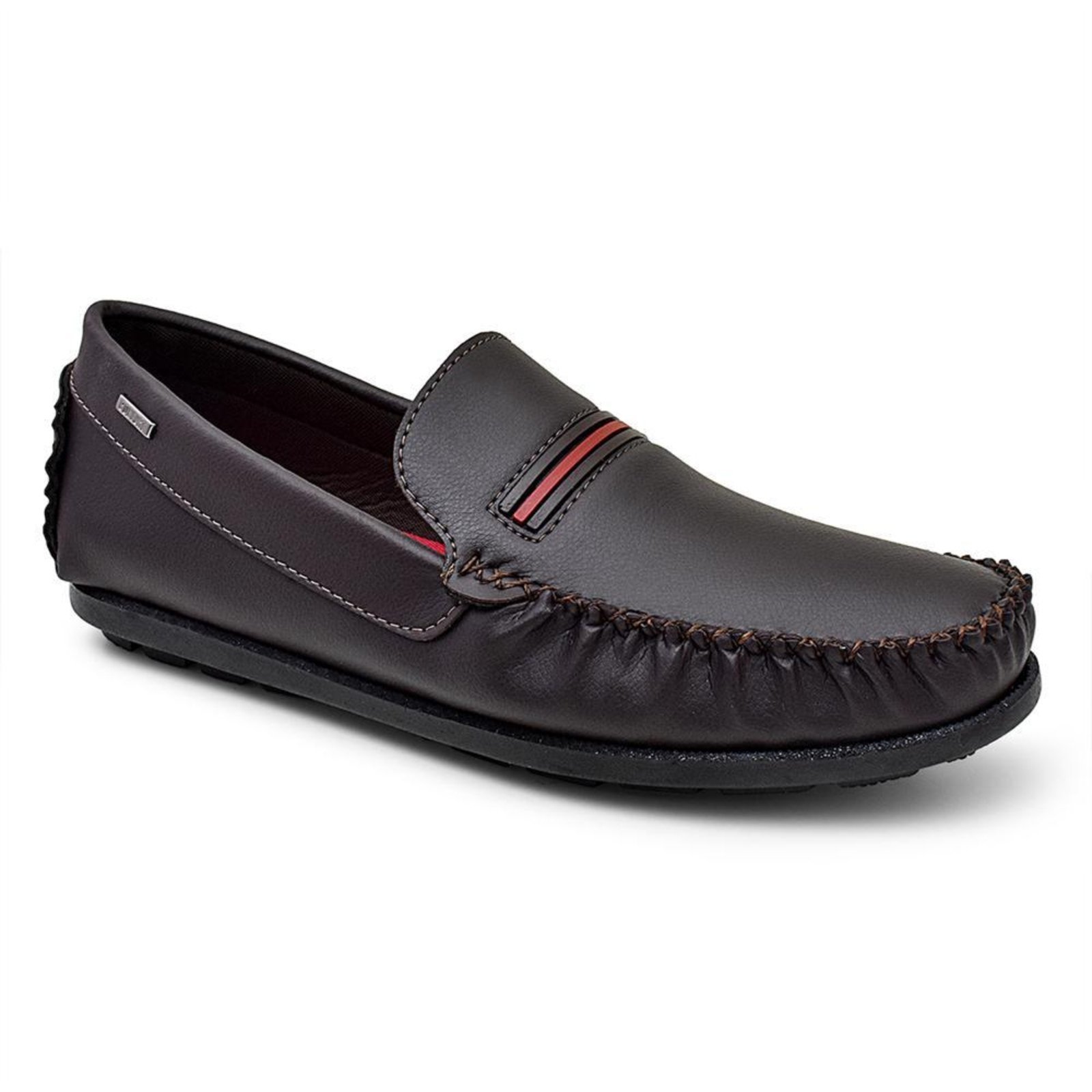 Mocassim Masculino Avilla Costurado Confortável Café 37 Café