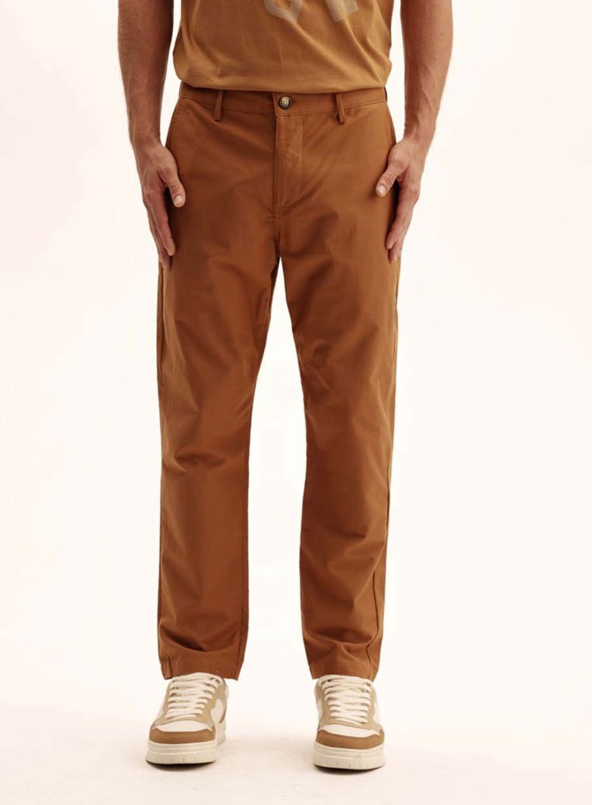 Calça Alfaiataria Reta Harry Triton Marrom Evermore