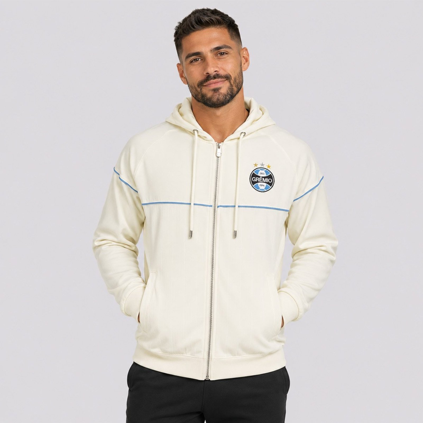 Jaqueta Grêmio Malha Branca
