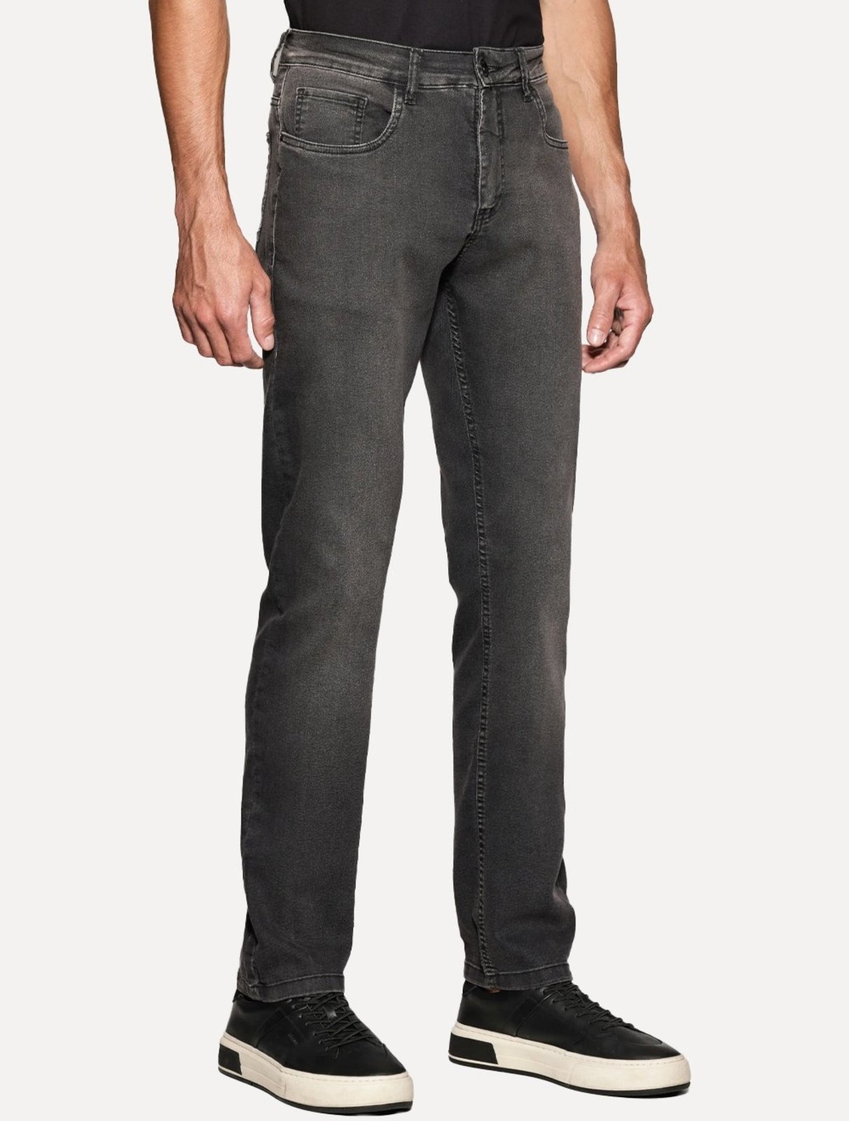 Calça Aramis Jeans Masculina Slim Stoned Preta