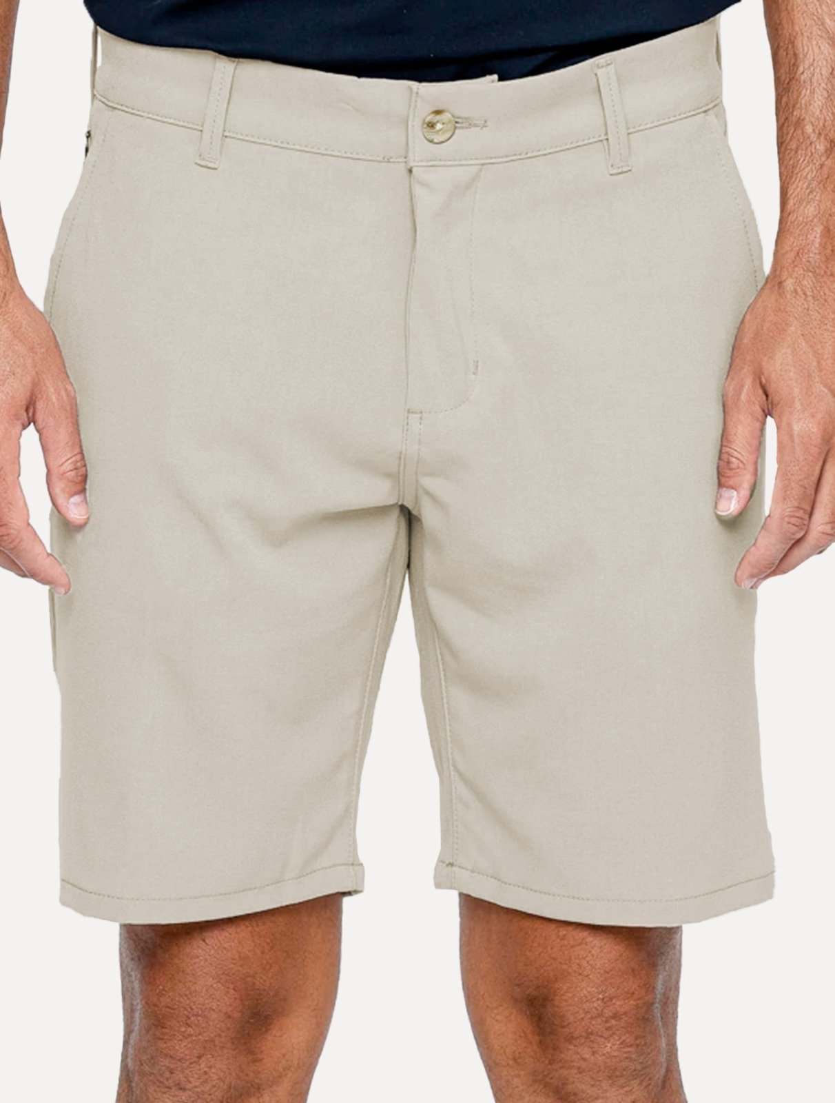 Bermuda King & Joe Masculina Casual Flex Cetim Preta