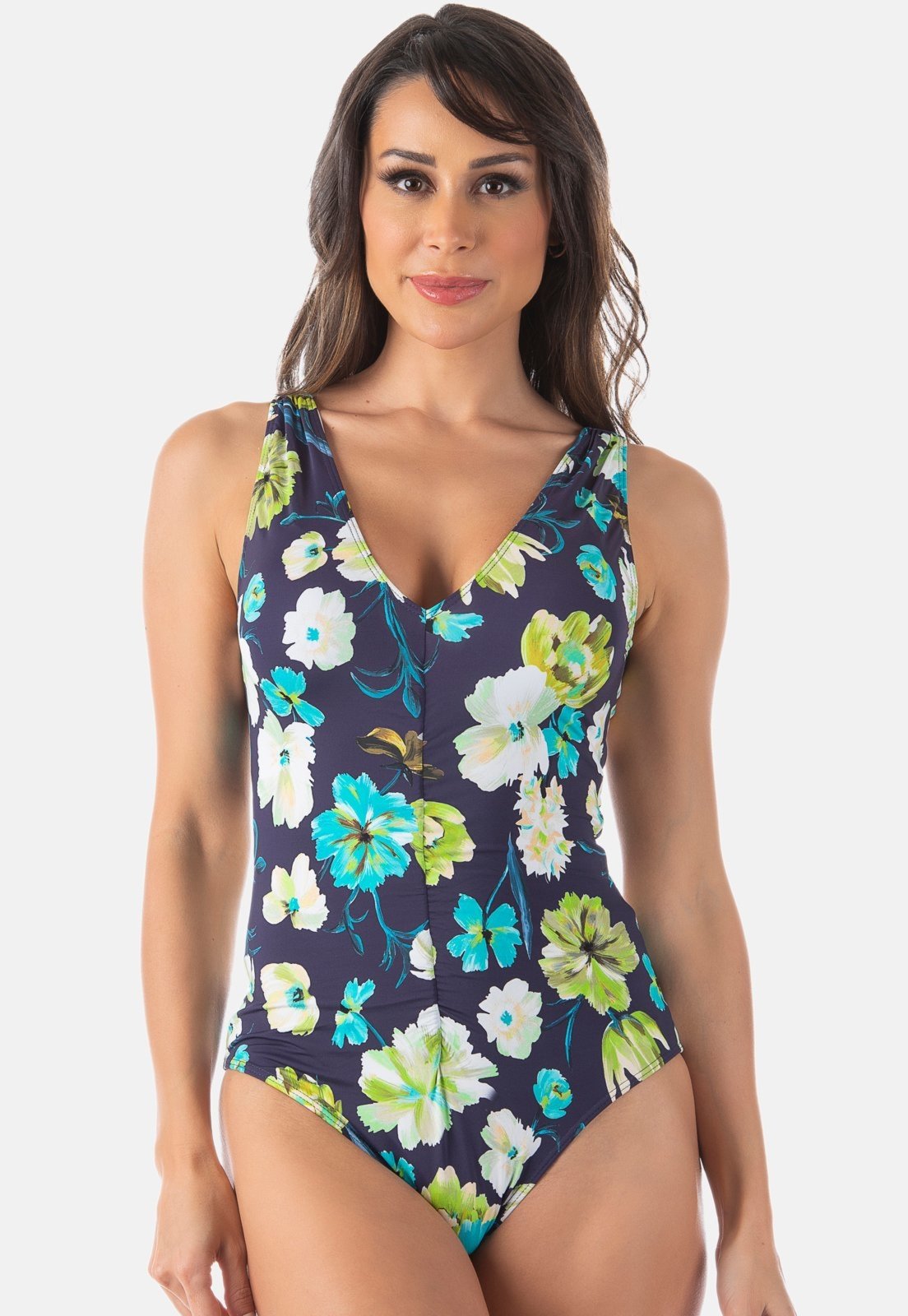 Maiô de Praia Summer Soul Com Bojo Floral Azul
