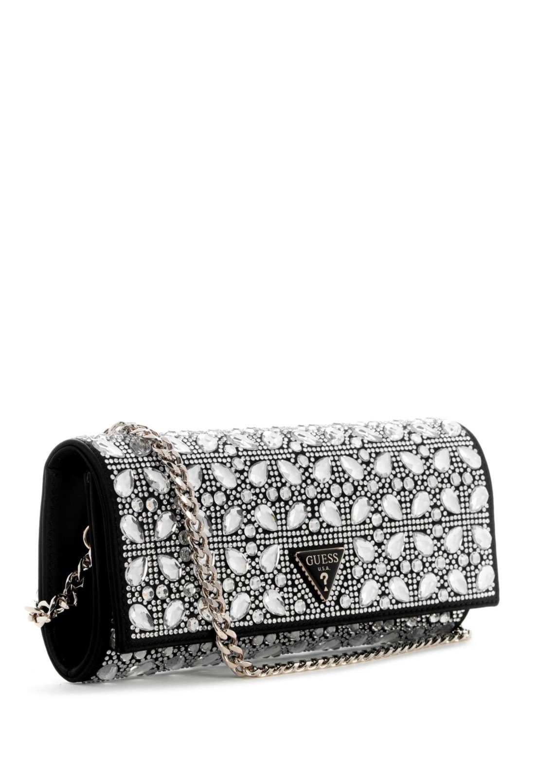 Vista 3 Bolsa Guess Elsie Clutch preto preto