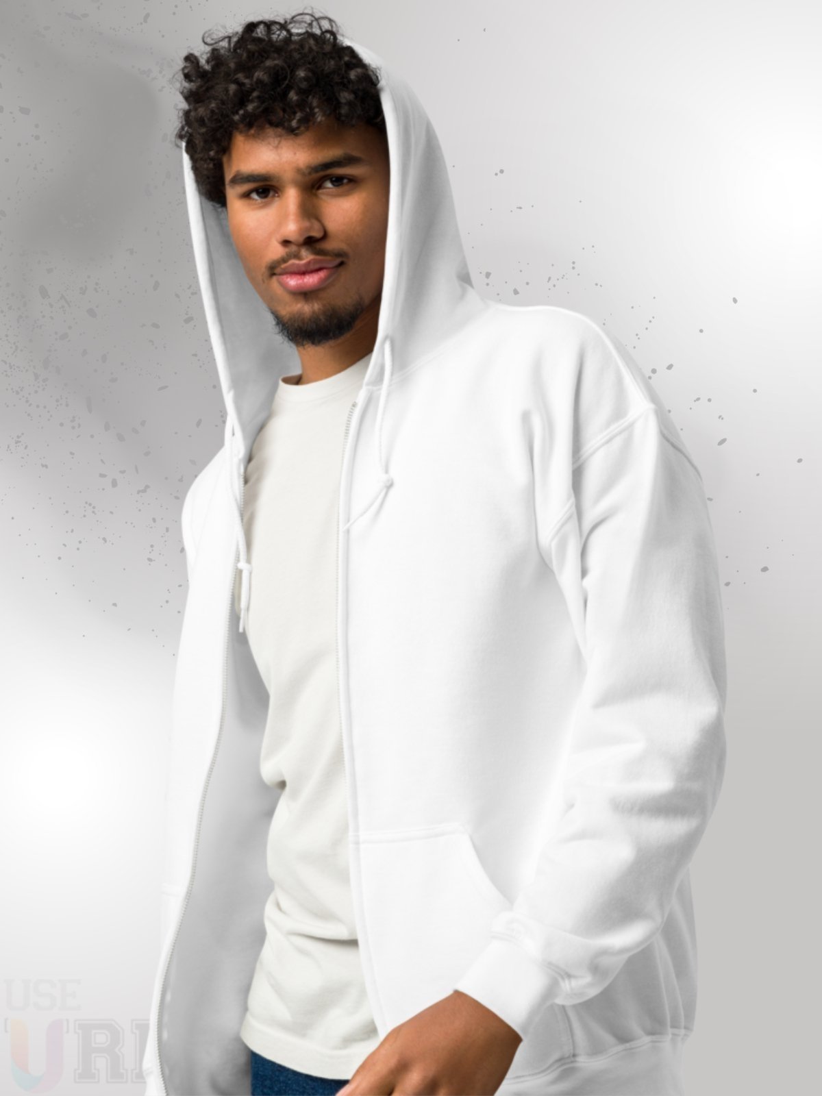 Moletom Flanelado Feminino Aberto ziper Masculino Urbania Moleton Branco Blusa de Frio Lisa Branca