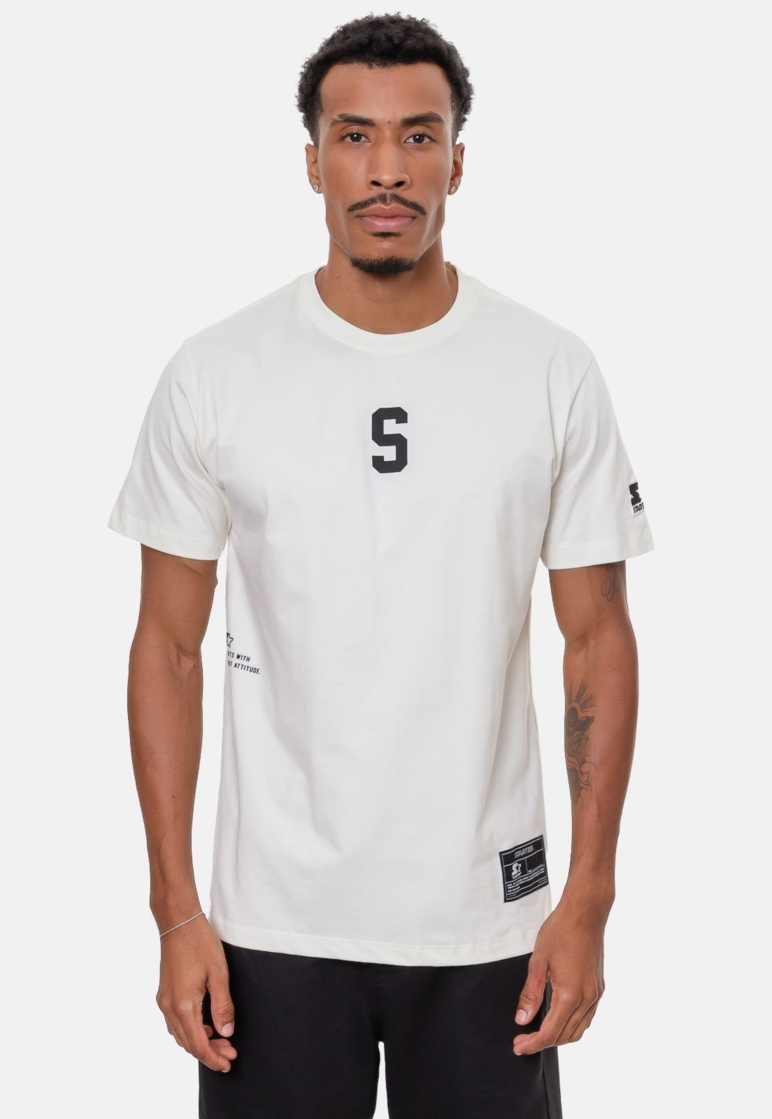Camiseta Starter Estampada Off White