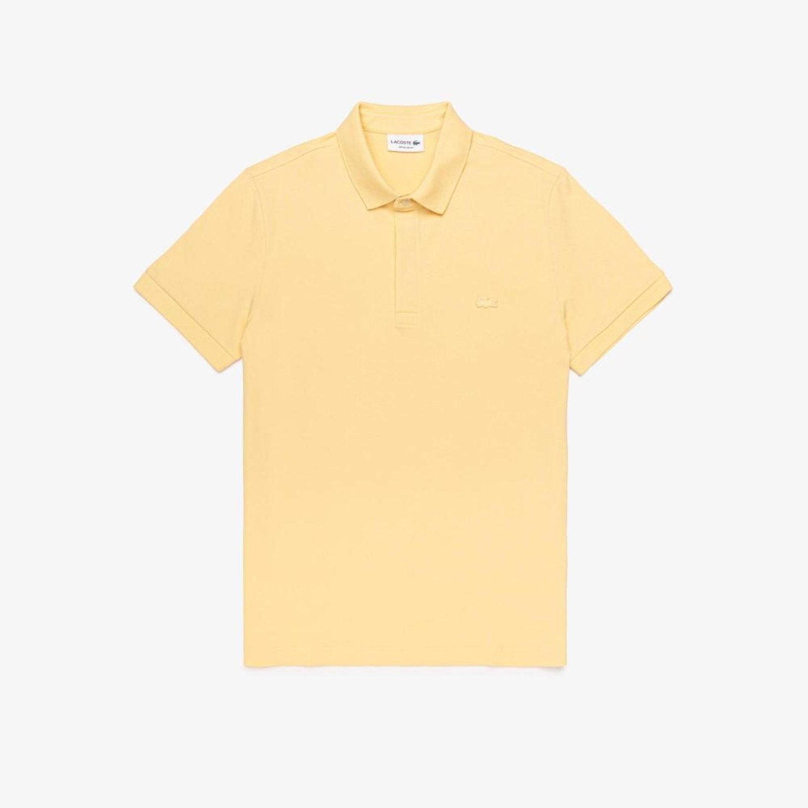 Polo Regular Fit Paris em Piqué Stretch Amarelo