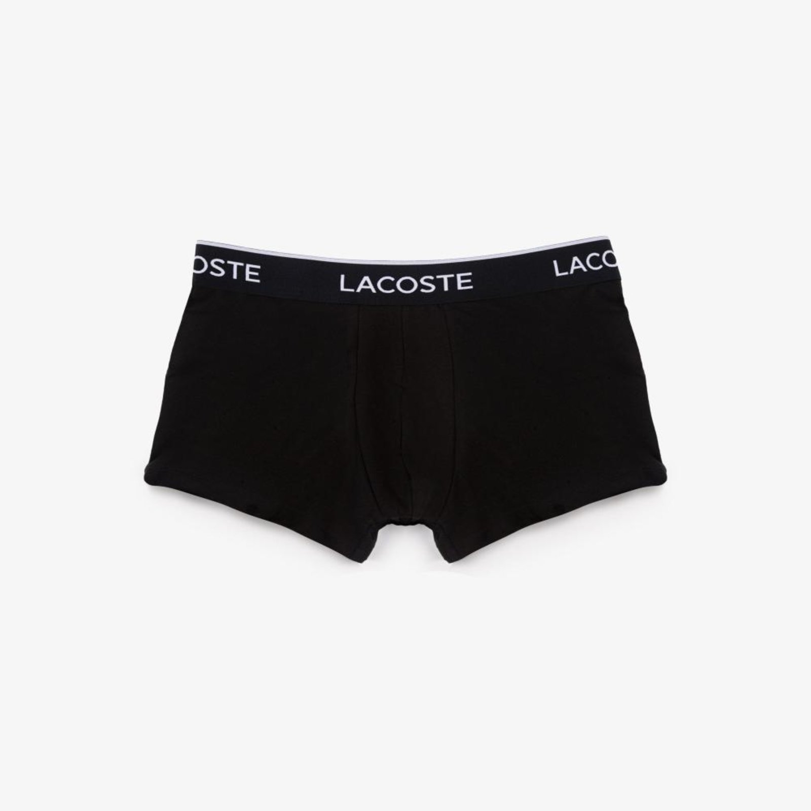 Lacoste Cueca Masculina Em Jérsei Com Stretch E Cós Assinado Preto