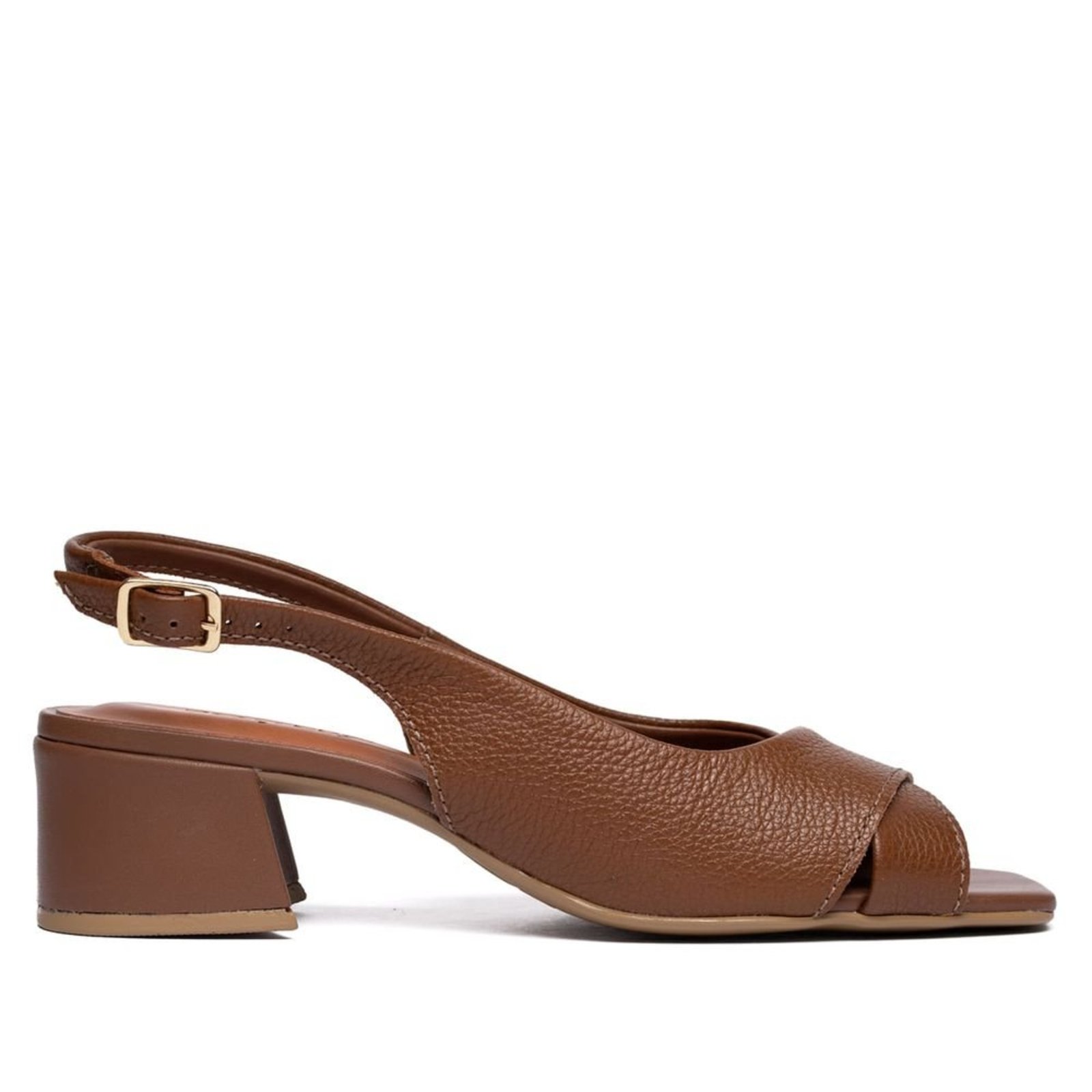 Sandália Feminina Bottero Tropical Couro Burnish Marrom