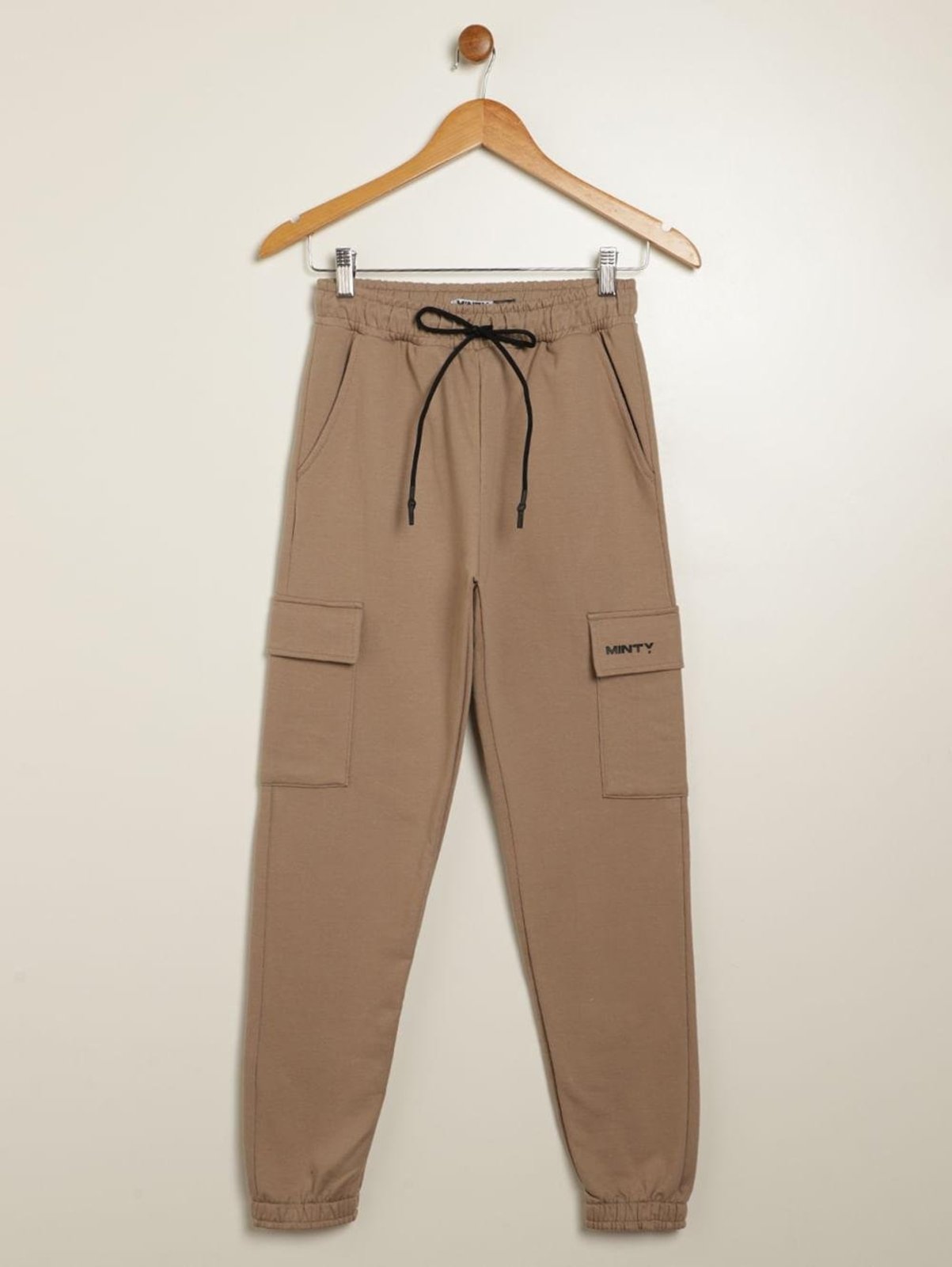 Infantil - Calça Moletom Cargo Para Menino - MARROM