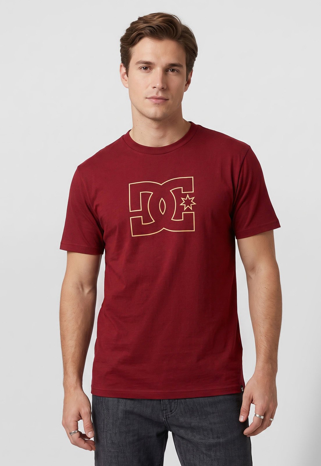 Camiseta Masculina DC Shoes Outline Star Vermelha