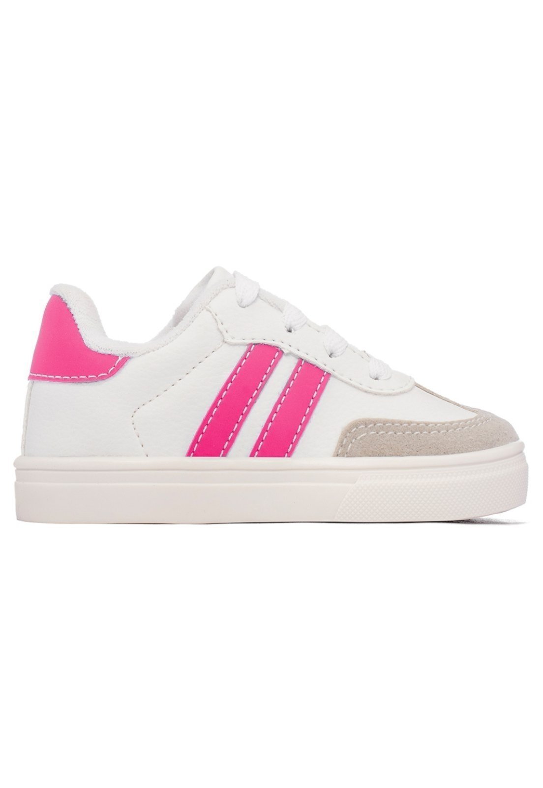 Infantil - Tenis Casual Recortes Menina Funfy 340A Pink