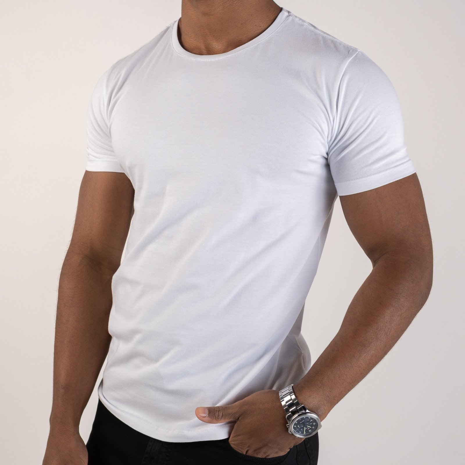 Vista 3 Camiseta VersatiOld Algodão Egípcio Branca branco VERSATIOLD branco