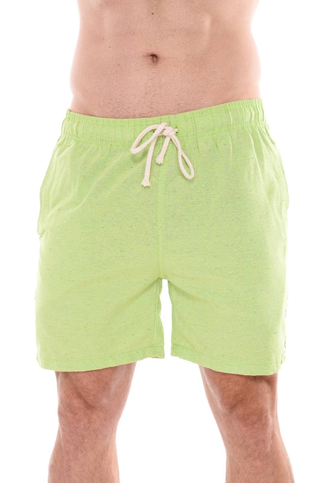 Bermuda Elegante Masculina Curta Verde Mauricinho Confortável Tecido Premium