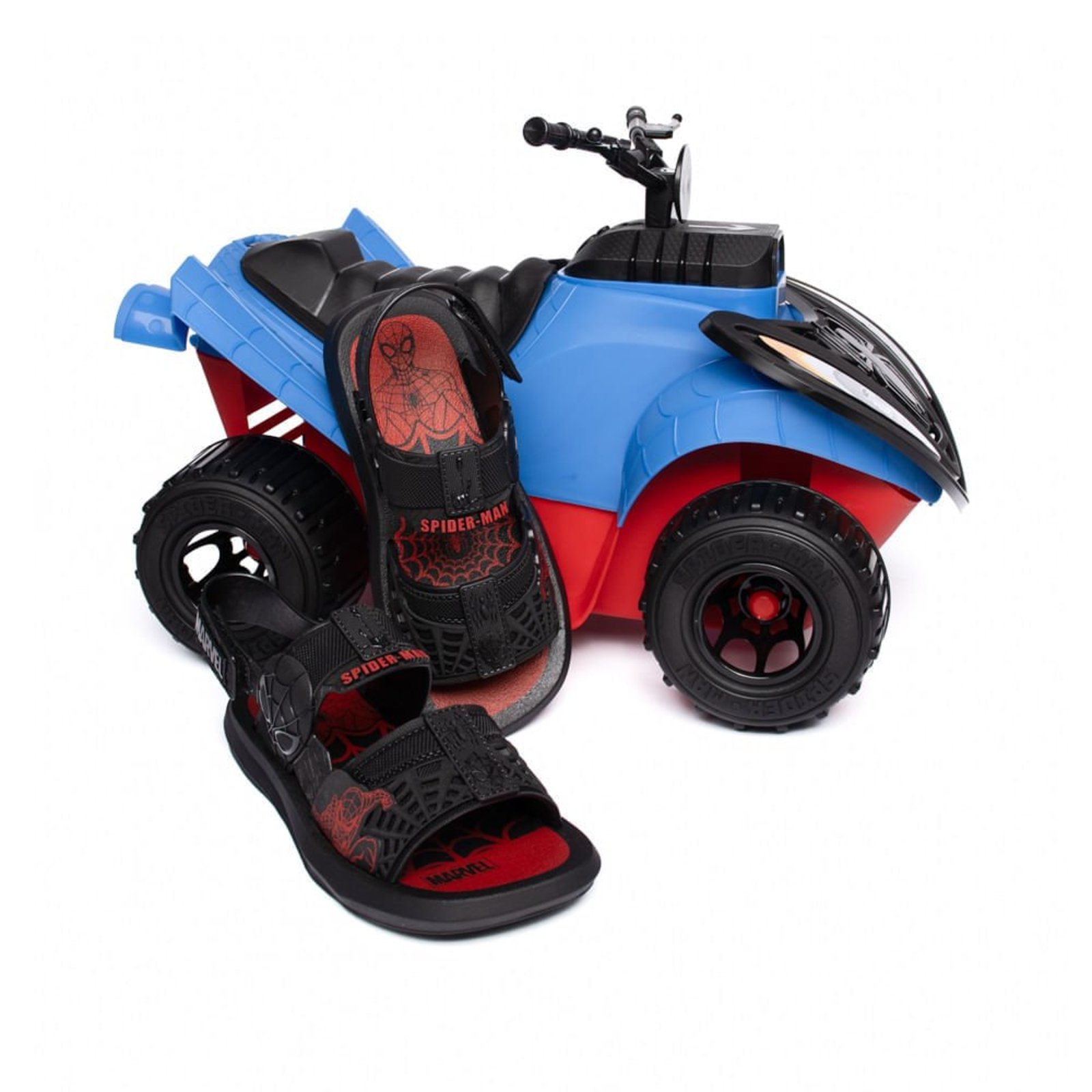 Infantil - Sandália Grendene Homem-Aranha Preto/Vermelho