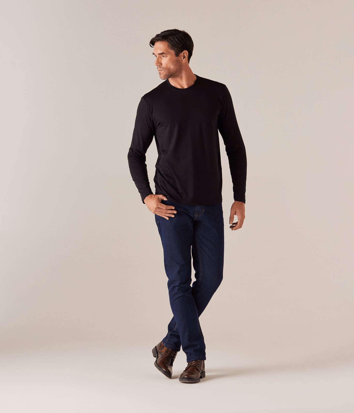 Calca Jeans Confort Masculina Blue Black