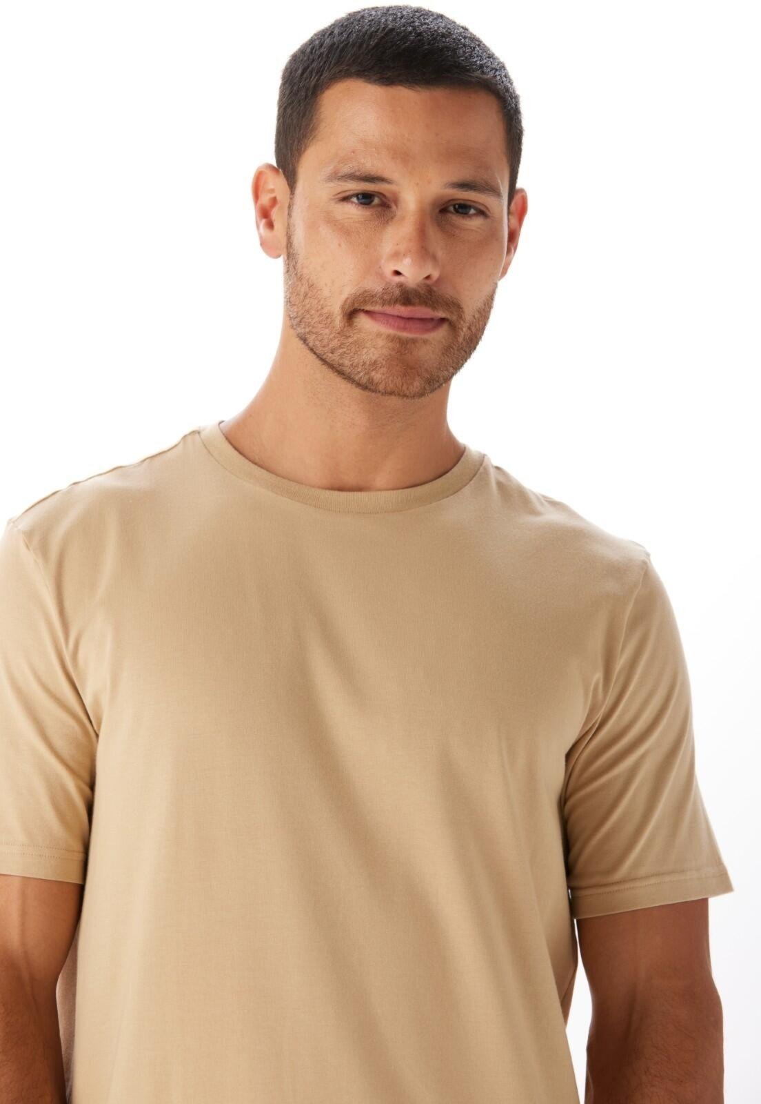 Camiseta Slim Gola Redonda Traymon – Kaki – Xxg