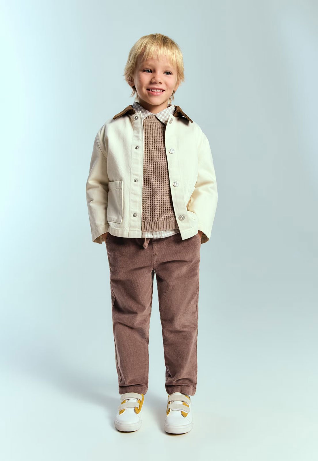 Infantil - Calça MANGO Corduroy Marrom