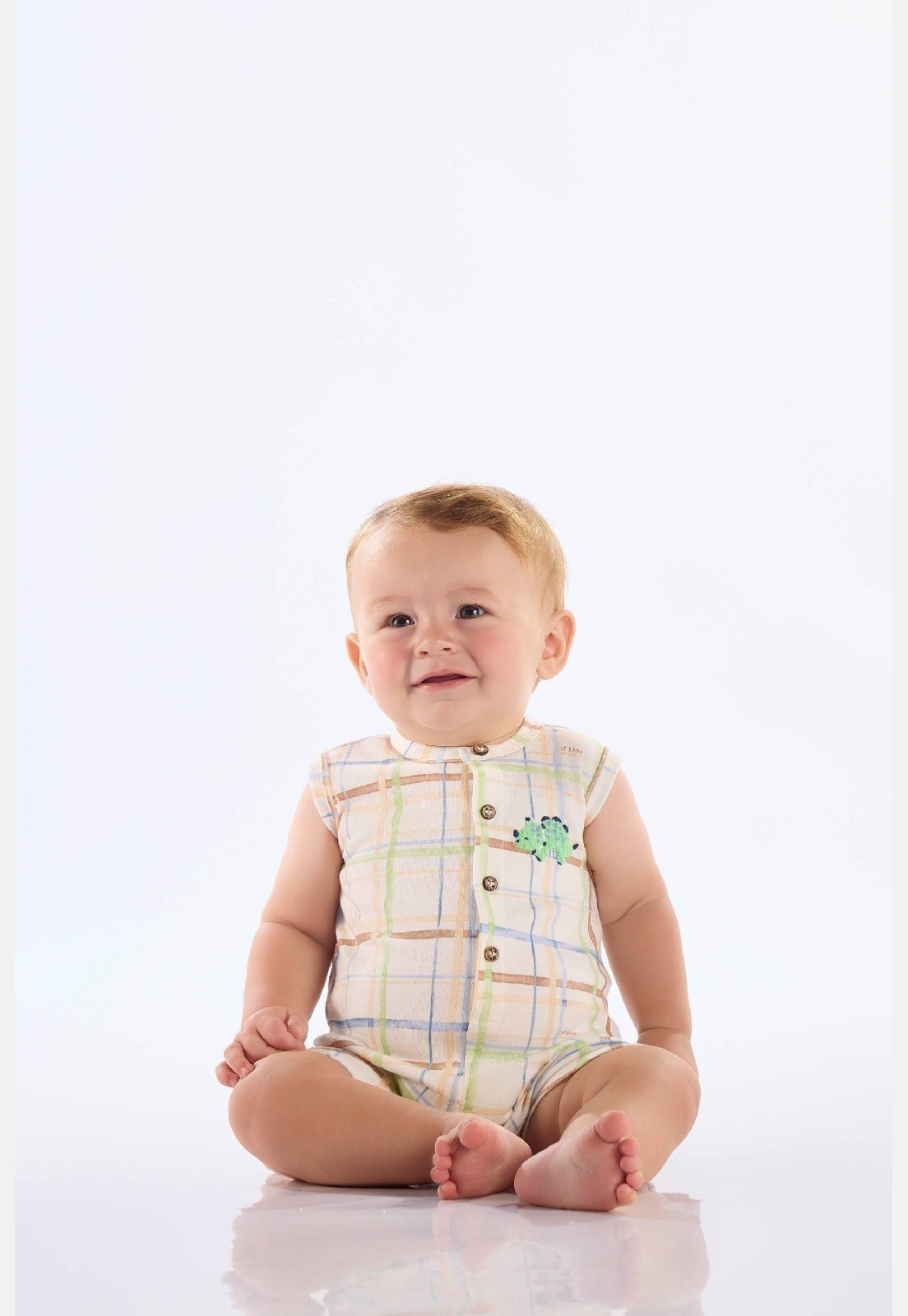 Infantil - Macaquinho Suedine Comfy Up Baby Bege