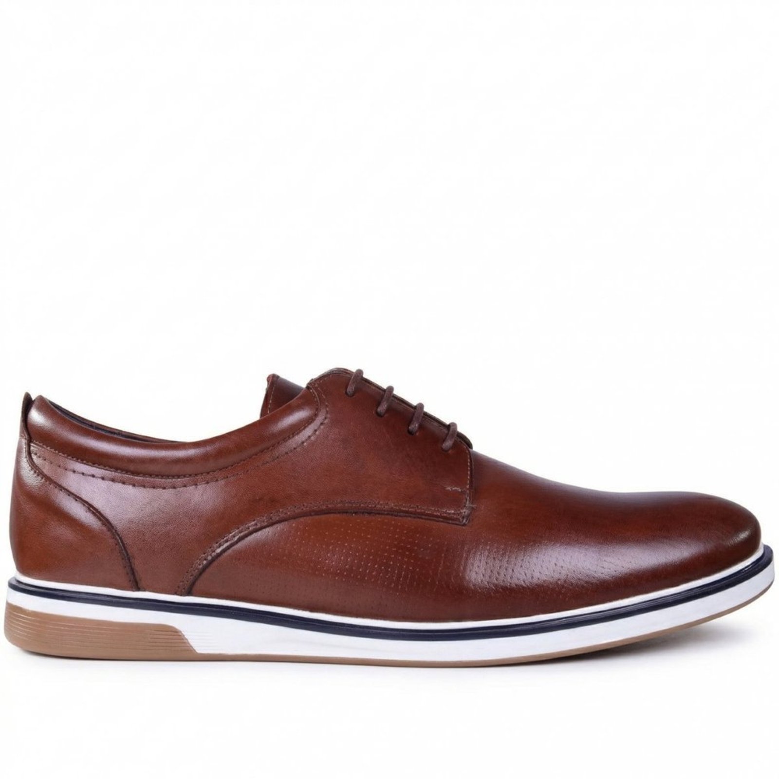 Sapato Masculino Casual em Couro Zariff 0759 Zariff Marrom