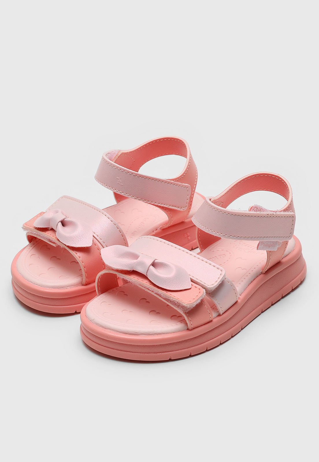 Vista 2 Infantil - Sandália Pampili Laço rosa Pampili rosa