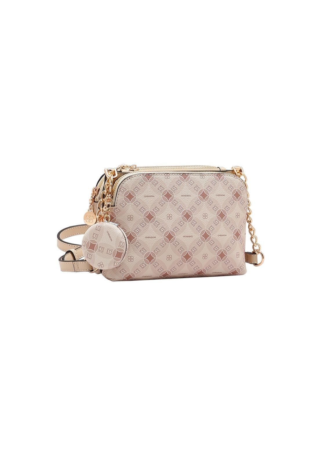 Bolsa Feminina Chenson Monograma Contemporâneo 3485382 Bege