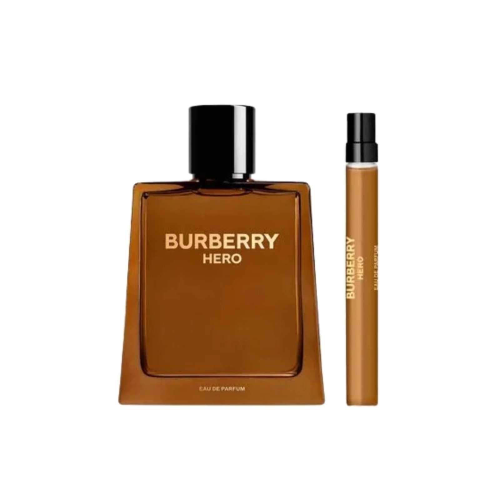Vista 2 Kit Perfume Burberry Hero Eau de Parfum 100ml + Travel Size 10ml Masculino marrom Burberry marrom