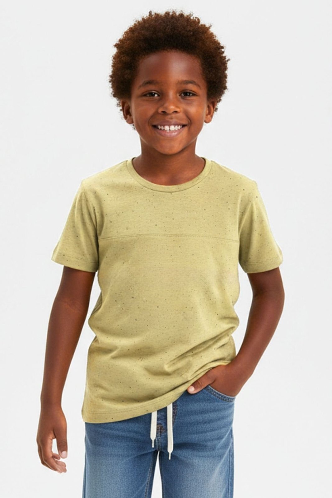 Infantil - Camiseta Menino Recortes Colorittá Amarelo