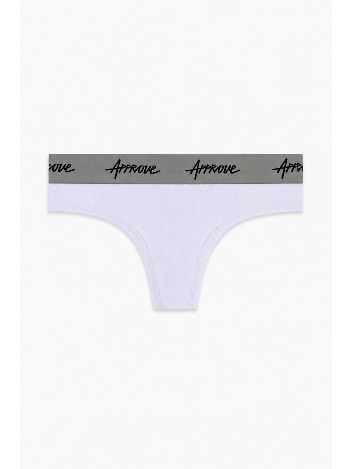 CALCINHA APPROVE UNDERWEAR - BRANCO E CINZA